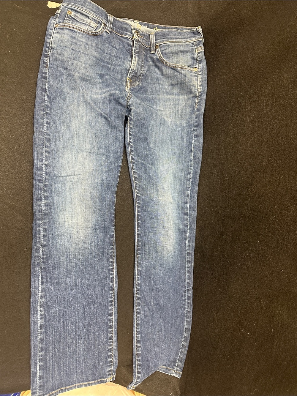 7 For All Mankind Women's Skinny Jeans in Blue Wash